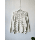 Sweater trenzado. Talla: 40 (m) 1