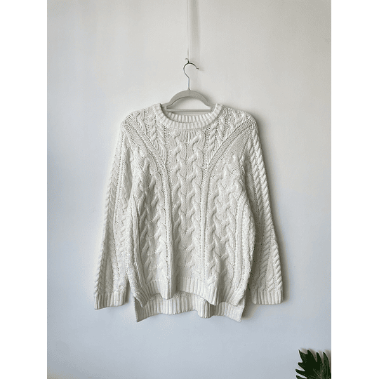 Sweater trenzado. Talla: 40 (m)