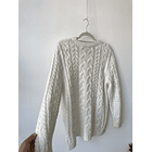 Sweater trenzado. Talla: 40 (m) 5