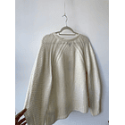 Sweater crema. Talla: M Oversized 3