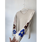 Sweater flores. Talla: XS 3
