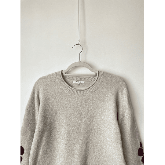 Sweater flores. Talla: XS