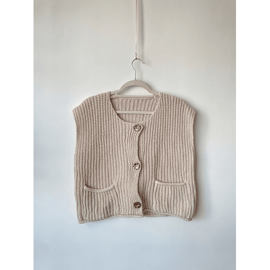 Vest botones. Talla: S oversized