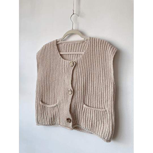 Vest botones. Talla: S oversized