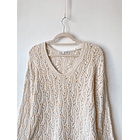 Sweater calado. Talla: S oversized 2