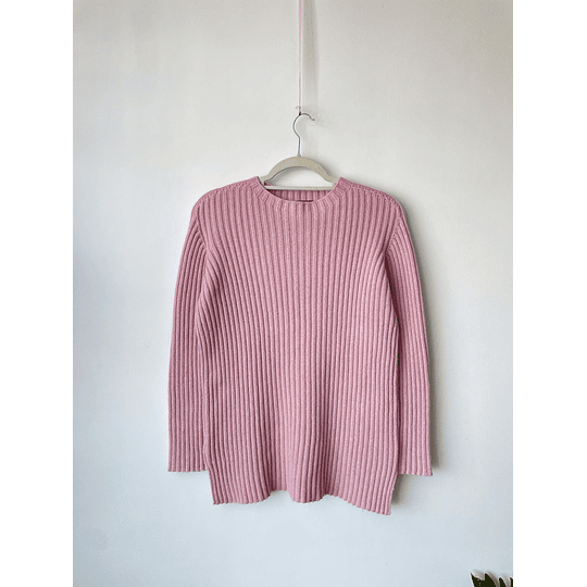 Sweater rosa lana. Talla: 44 (M)