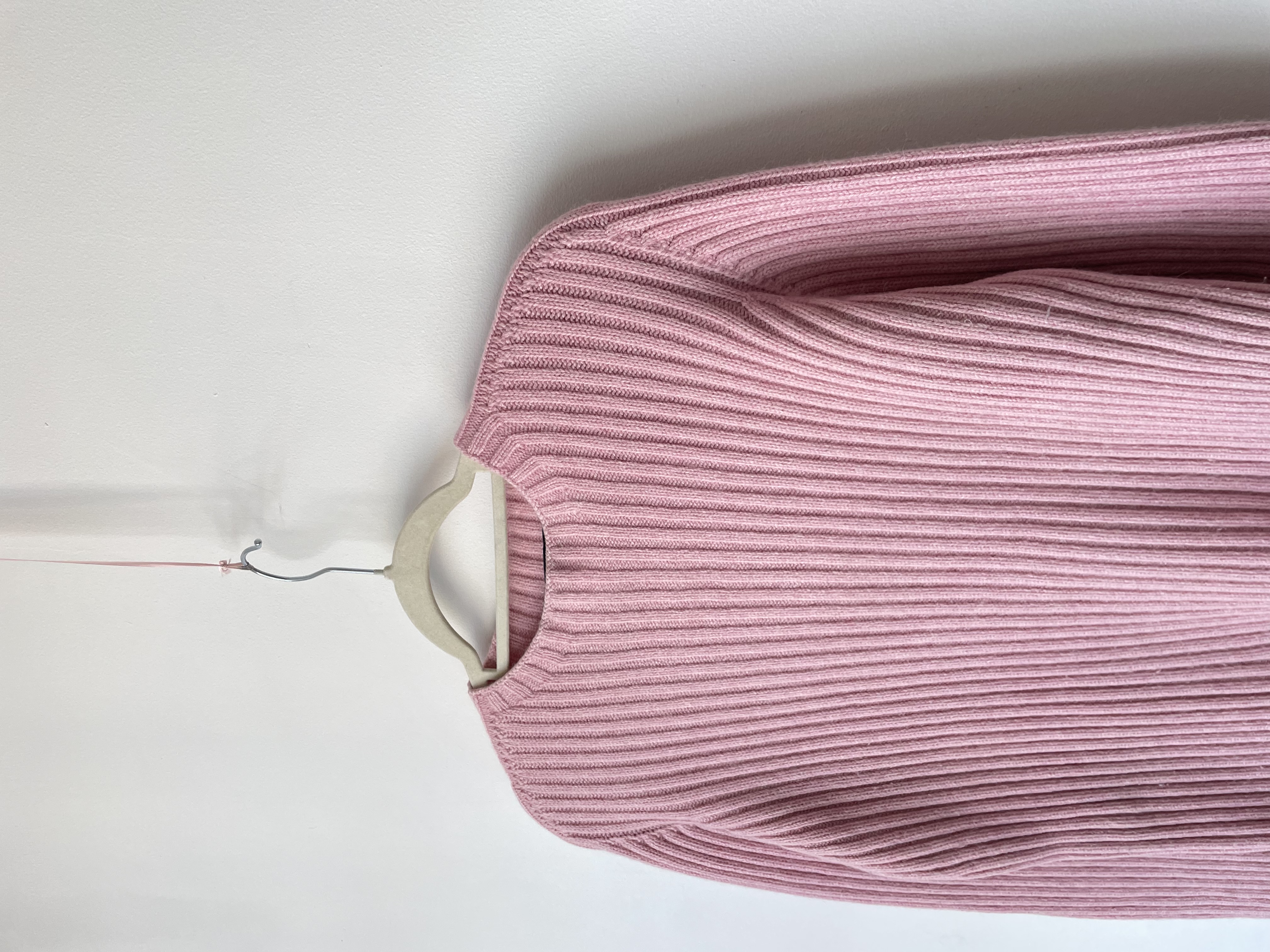 Sweater rosa lana. Talla: 44 (M) 2