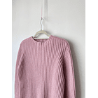 Sweater rosa lana. Talla: 44 (M) 2