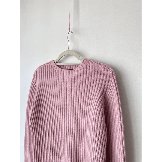 Sweater rosa lana. Talla: 44 (M)