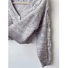 Cardigan jaspeado. Talla: S/M 2
