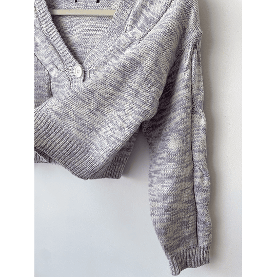 Cardigan jaspeado. Talla: S/M