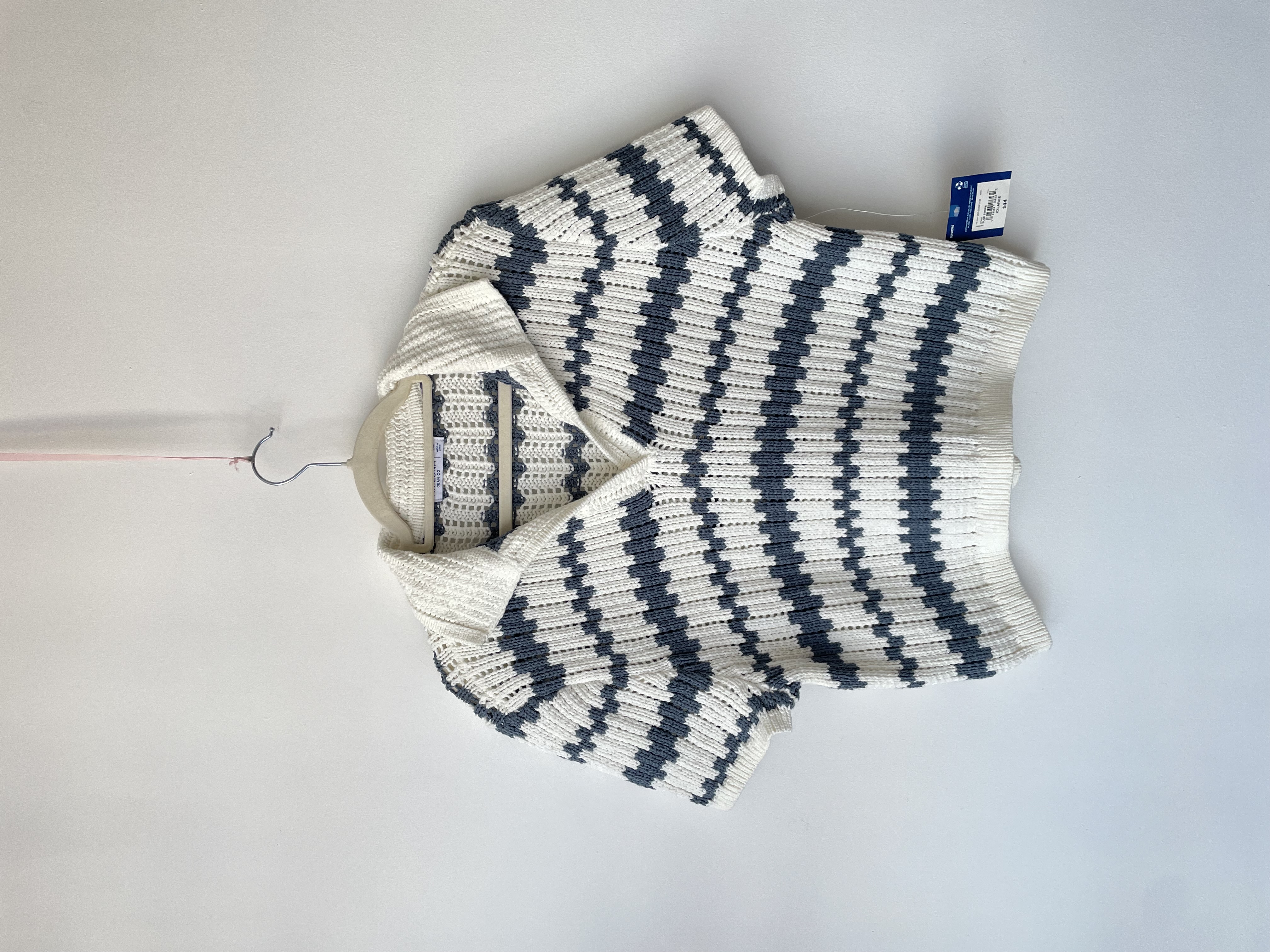 Polera rayada. Talla: 2XL niña (m)  1