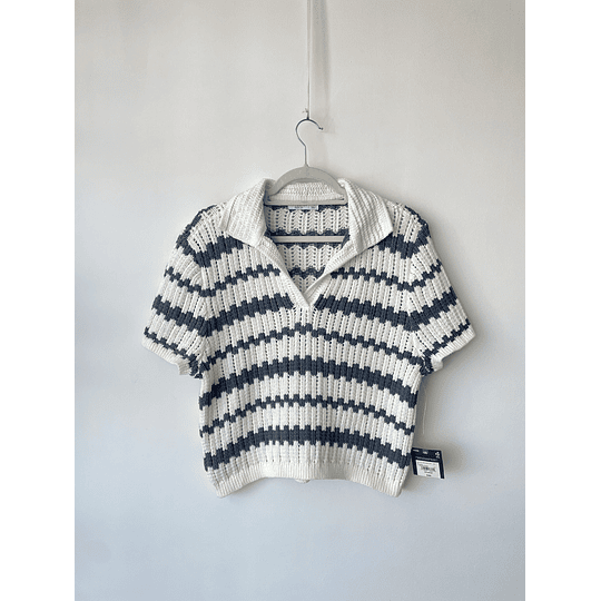 Polera rayada. Talla: 2XL niña (m) 