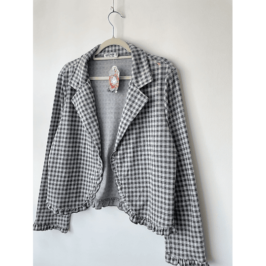 Blazer vichy. Talla: XL