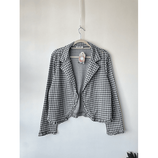 Blazer vichy. Talla: XL