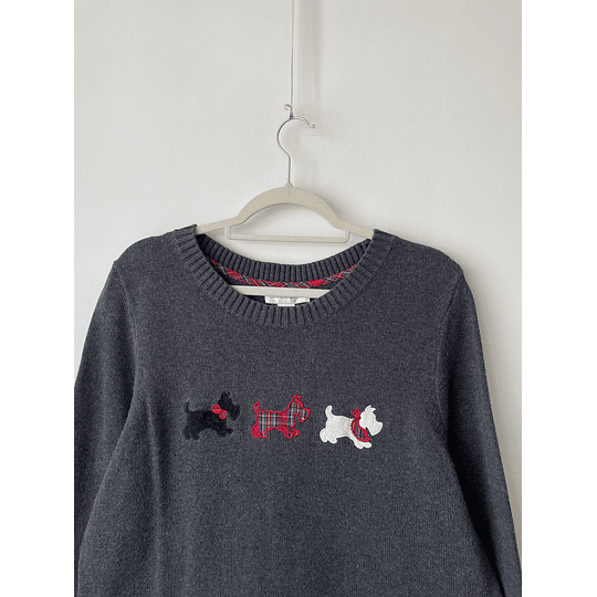 Sweater Terrier escocés. Talla: XL