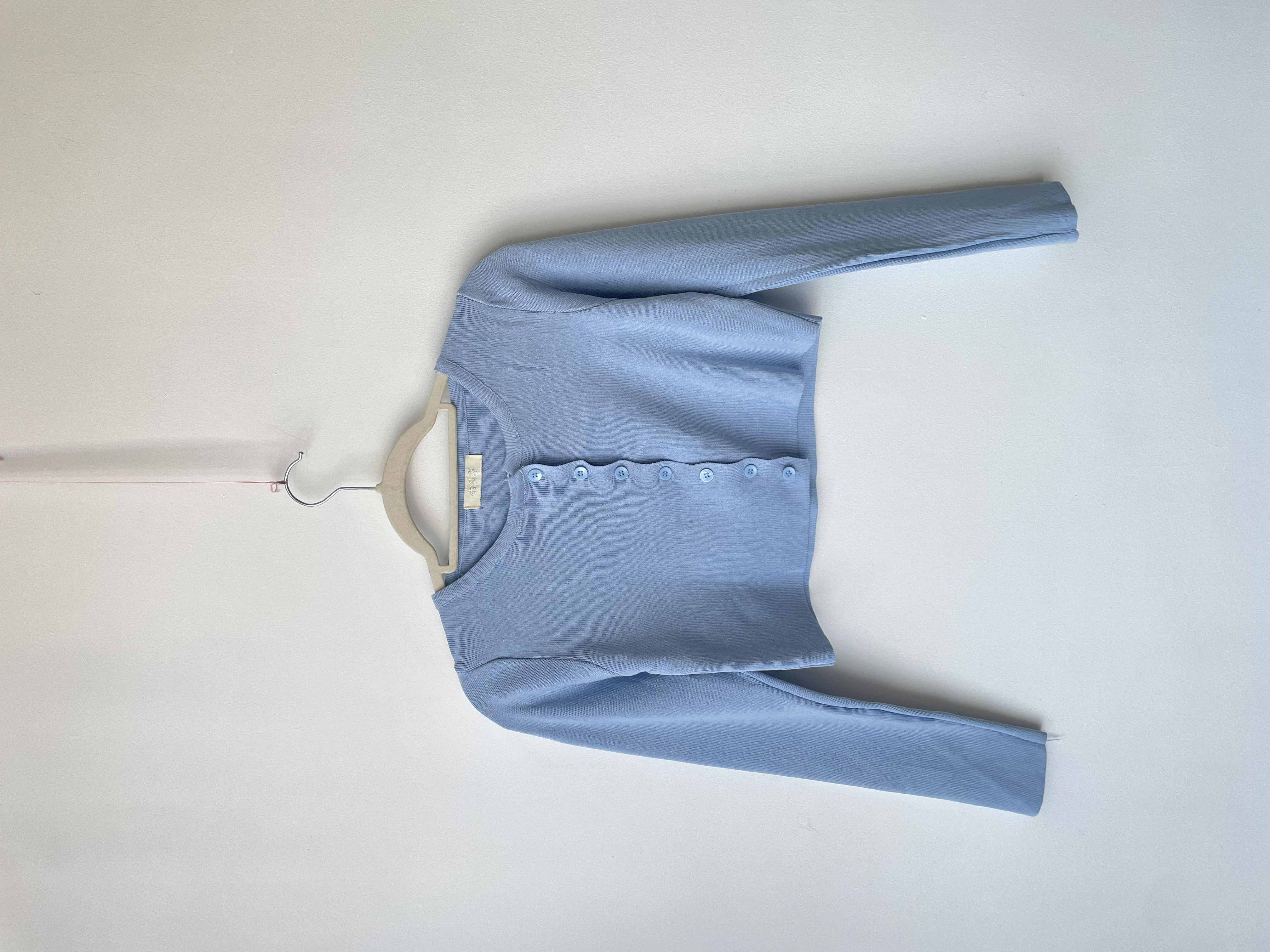 Cardigan baby blue. Talla: S 1