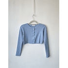 Cardigan baby blue. Talla: S 1