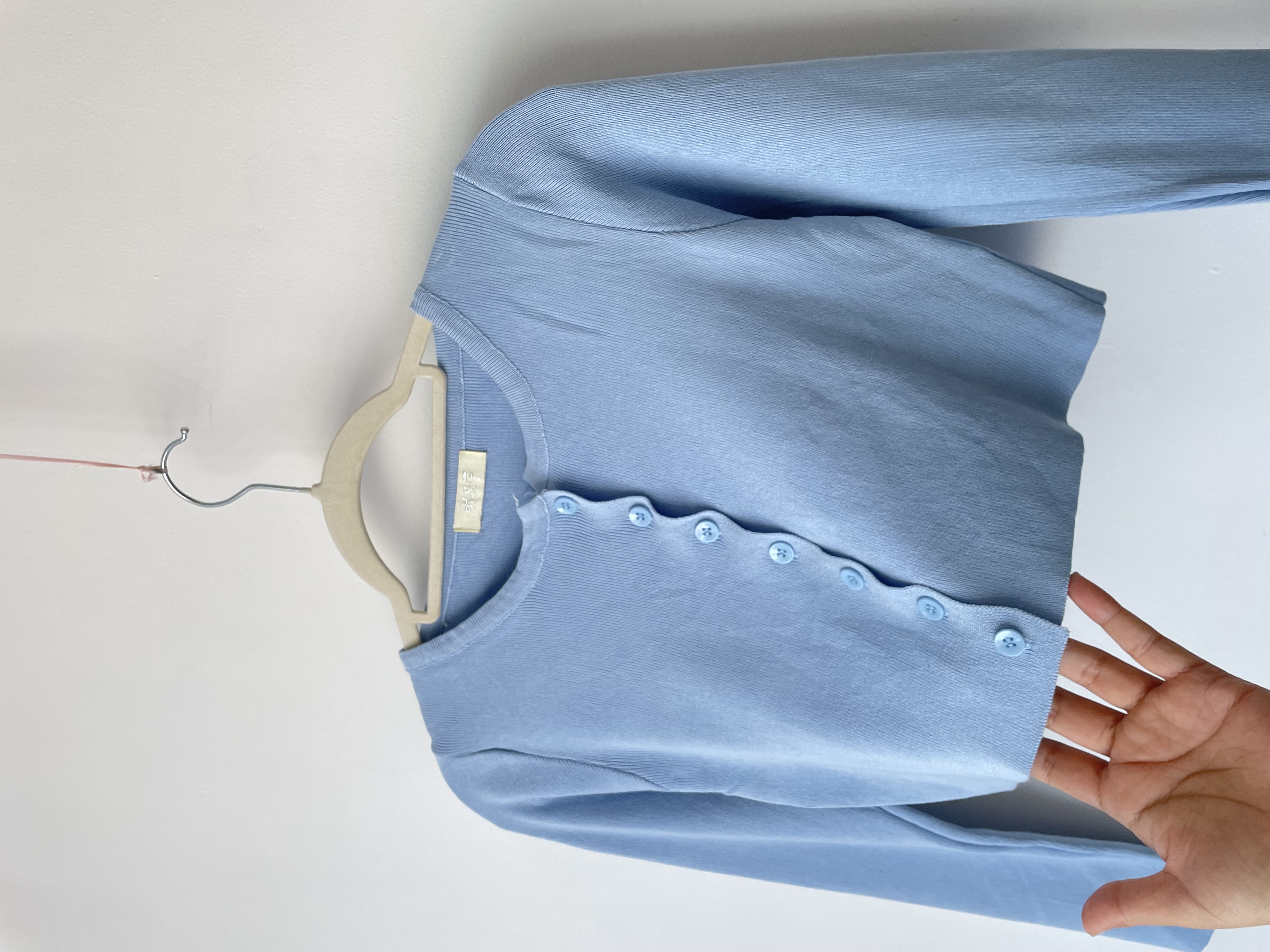 Cardigan baby blue. Talla: S 2