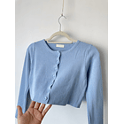 Cardigan baby blue. Talla: S 2