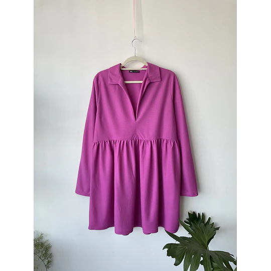 Vestido fucsia. Talla: L