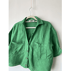 Blusa verde lino. Talla: XS oversized (S/M) 2