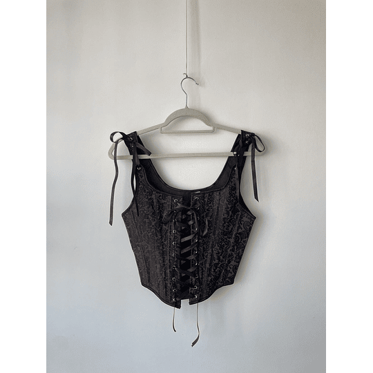 Corsé café. Talla: M chico (S/M)