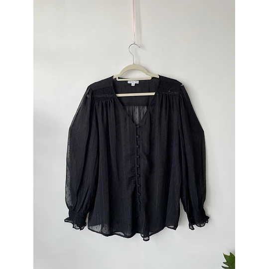 Blusa negra. Talla: XL