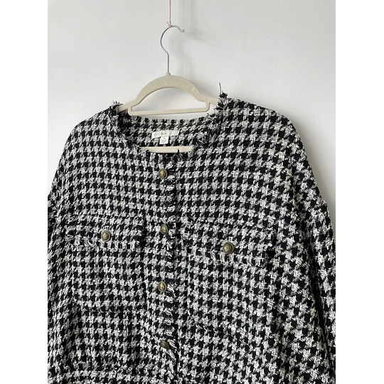 Chaqueta pata de gallo. Talla: XL