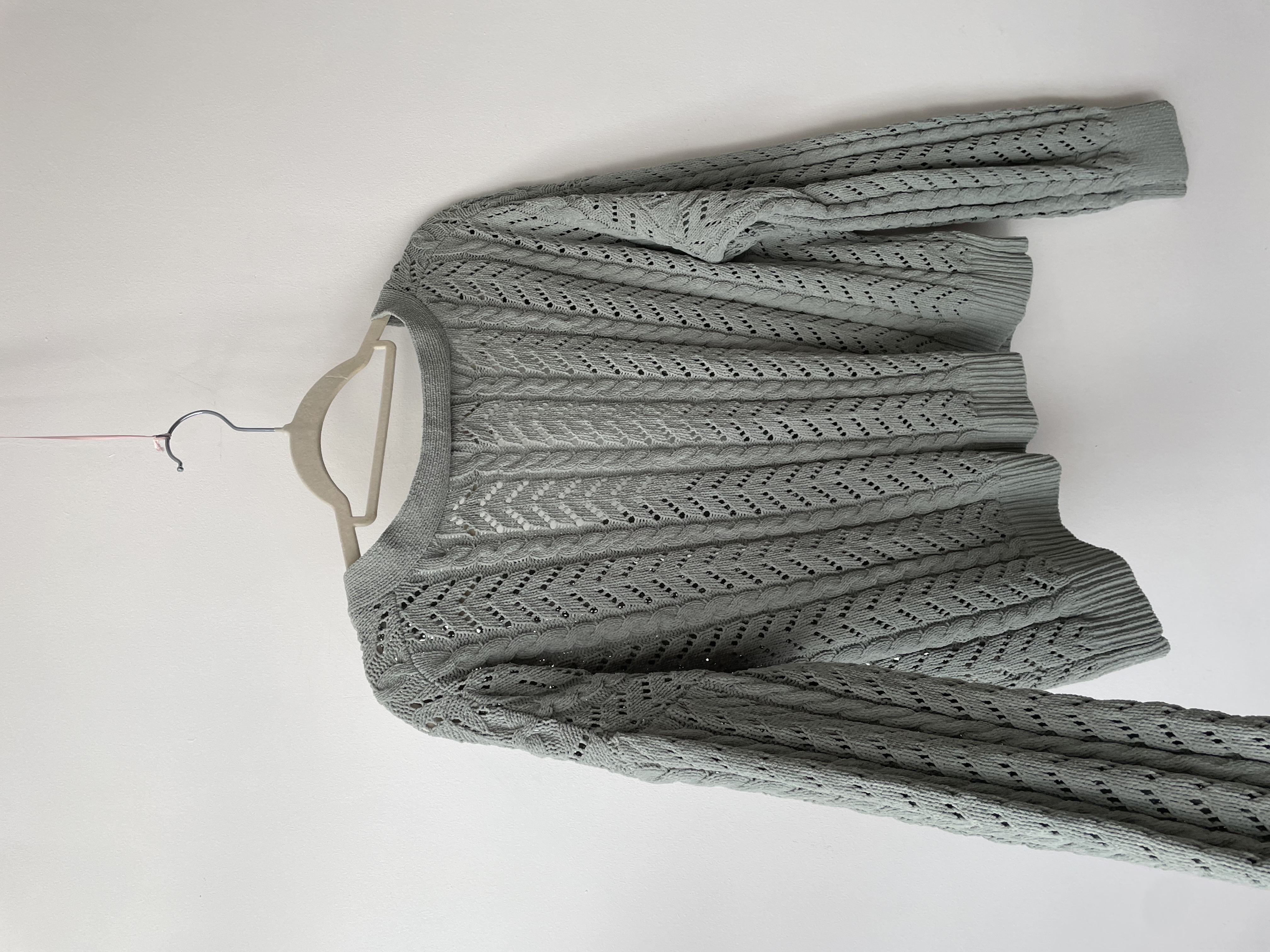 Cardigan calado. Talla: L 3