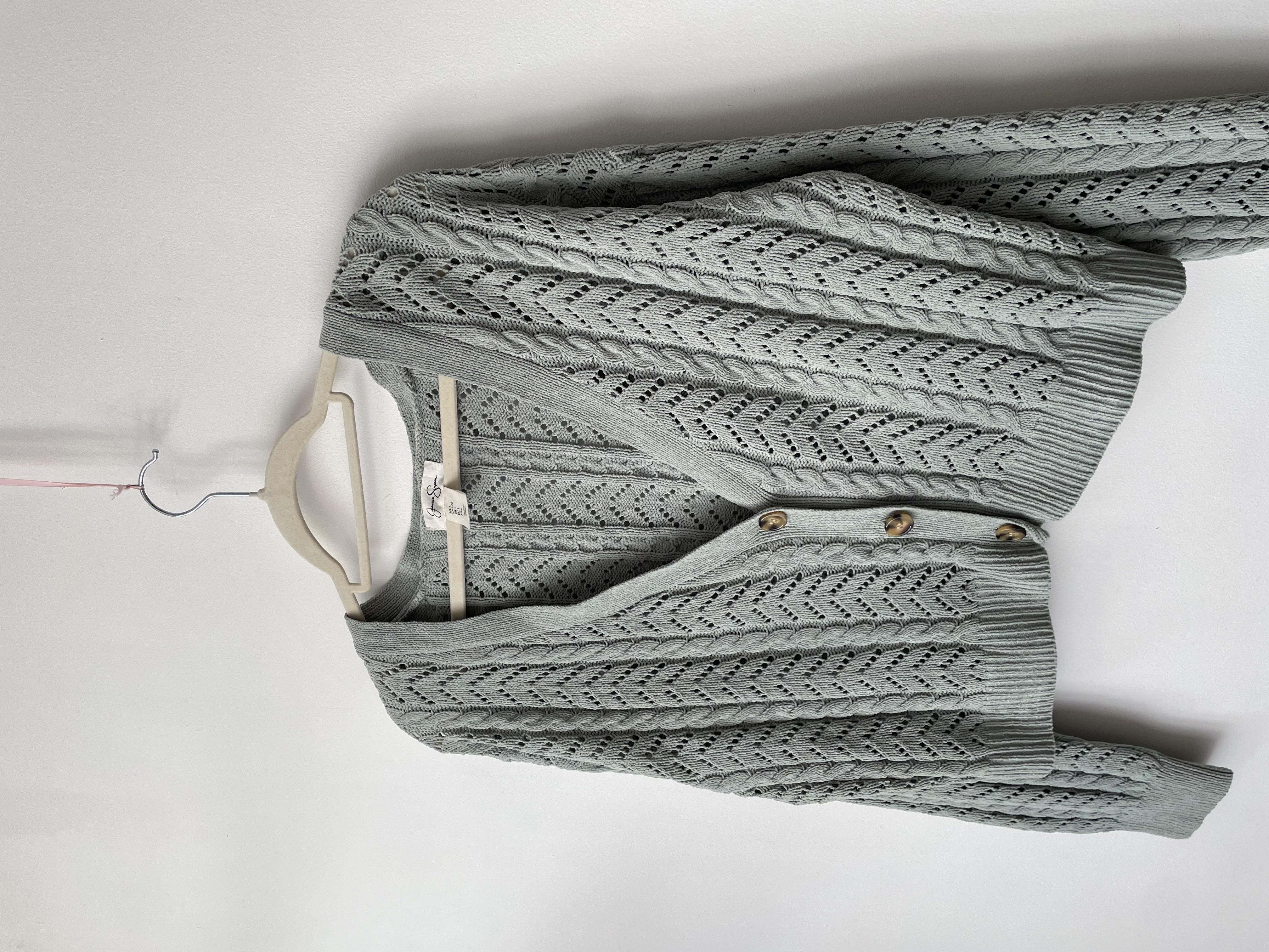 Cardigan calado. Talla: L 1