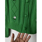 Cardigan verde. Talla: L 4