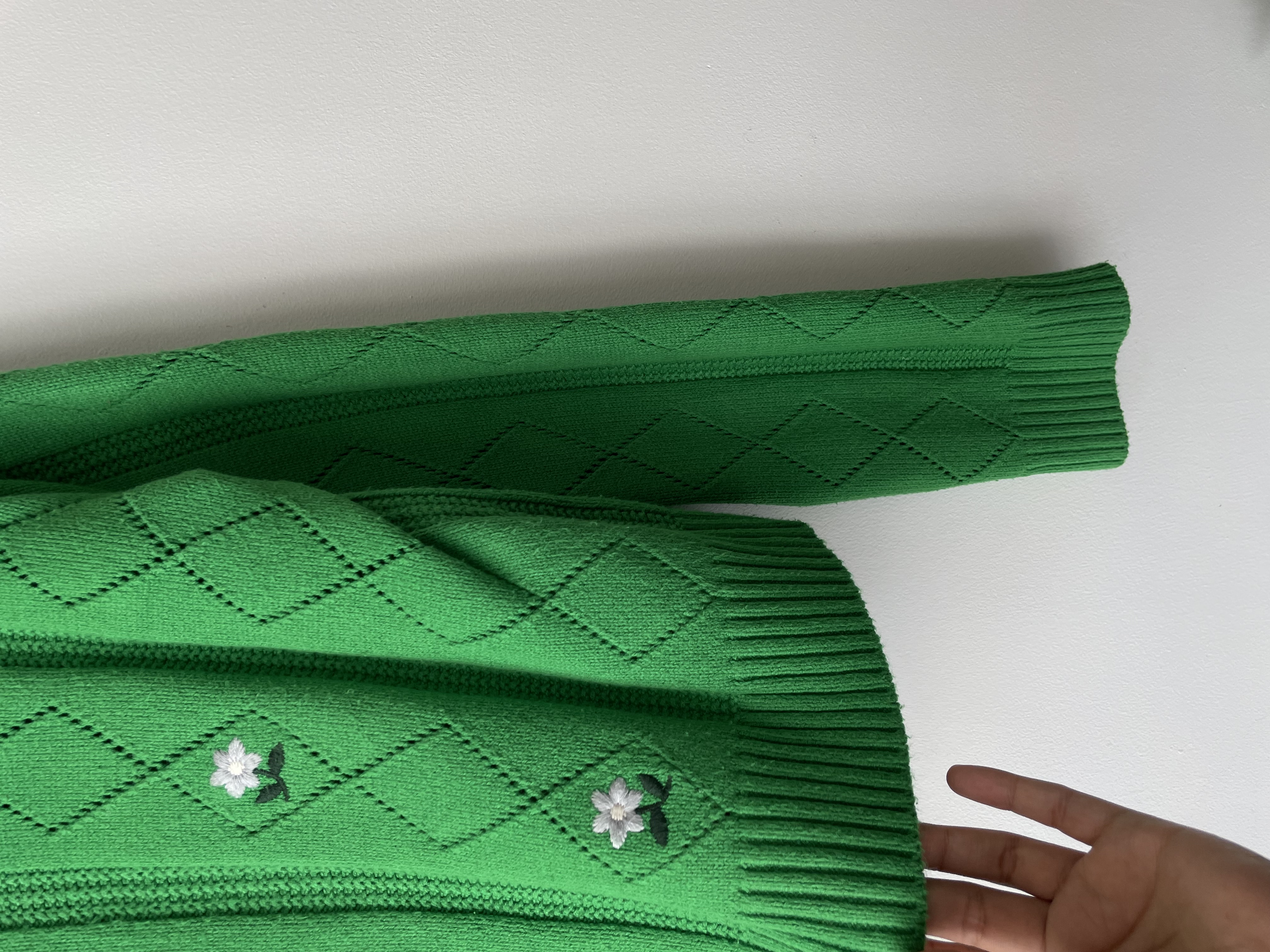 Cardigan verde. Talla: L 5