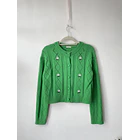 Cardigan verde. Talla: L 1