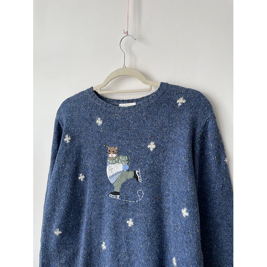 Sweater gato sky. Talla: M