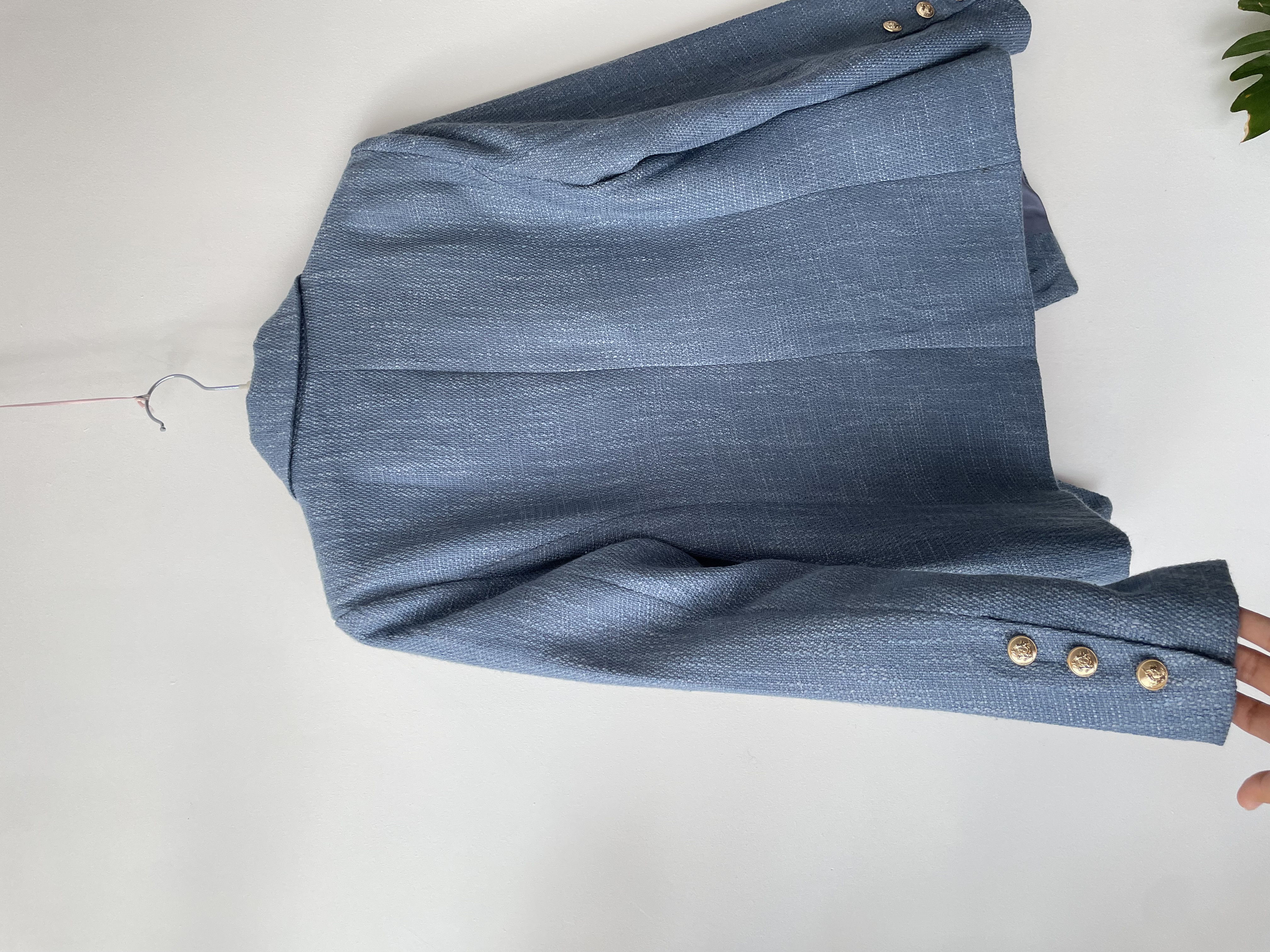Blazer celeste. Talla: S  2