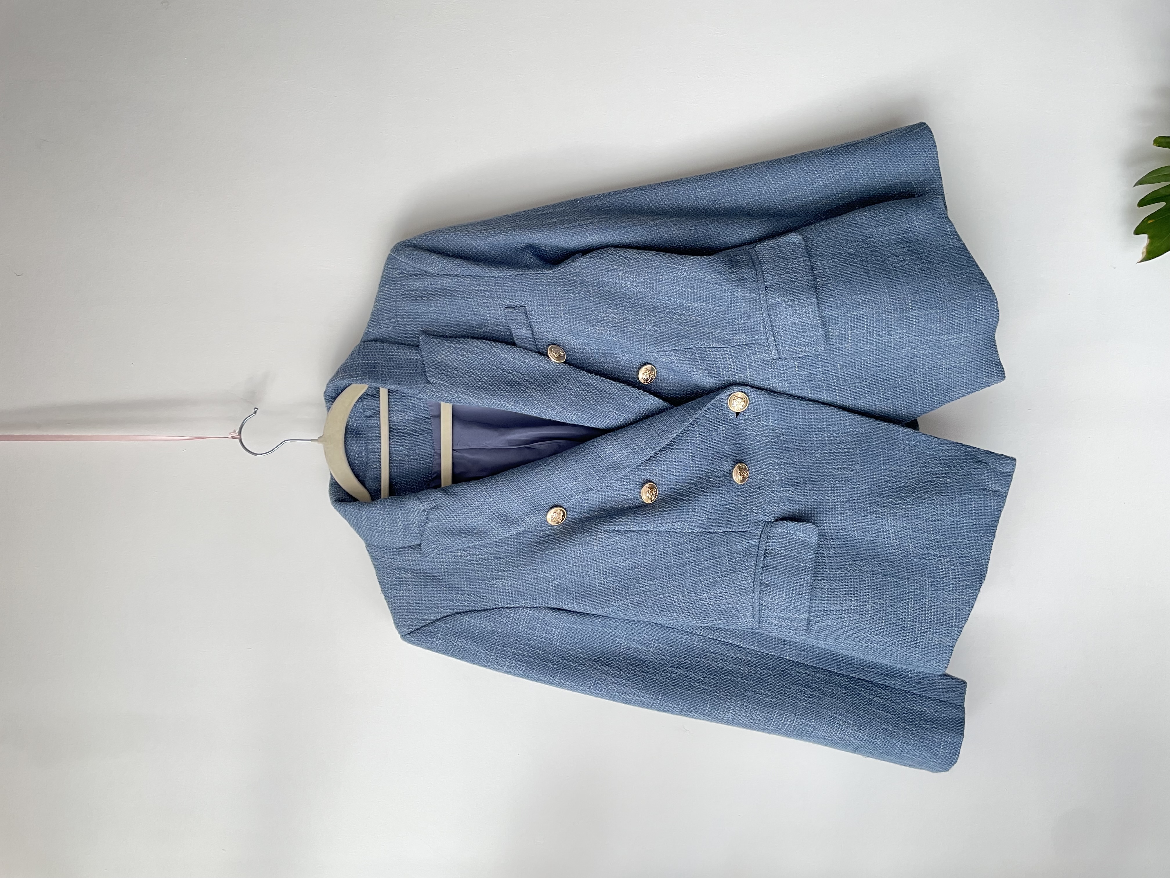 Blazer celeste. Talla: S  1