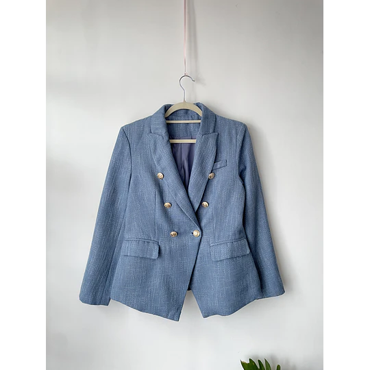 Blazer celeste. Talla: S 