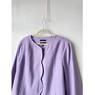 Abrigo lila lana. Talla: 18 (xl)  2