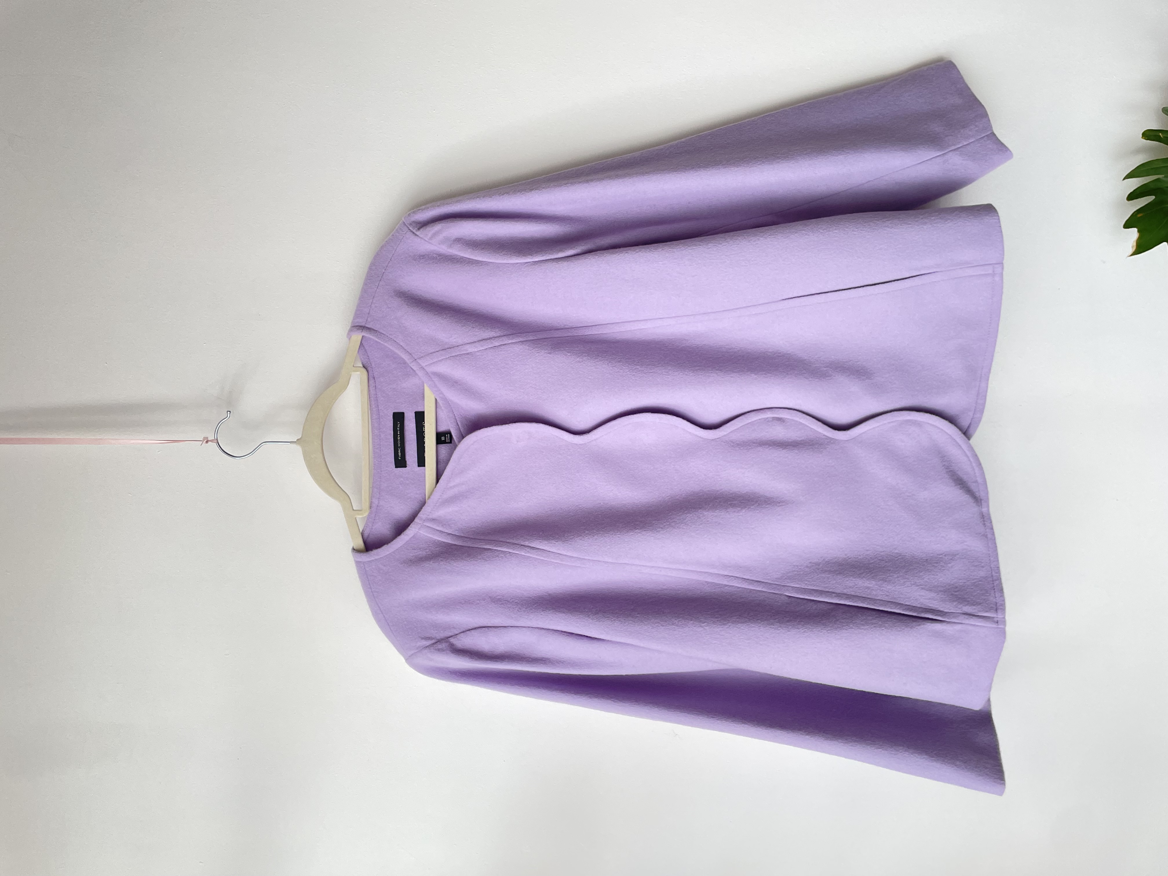 Abrigo lila lana. Talla: 18 (xl)  1