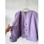 Abrigo lila lana. Talla: 18 (xl)  3