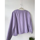 Abrigo lila lana. Talla: 18 (xl)  4