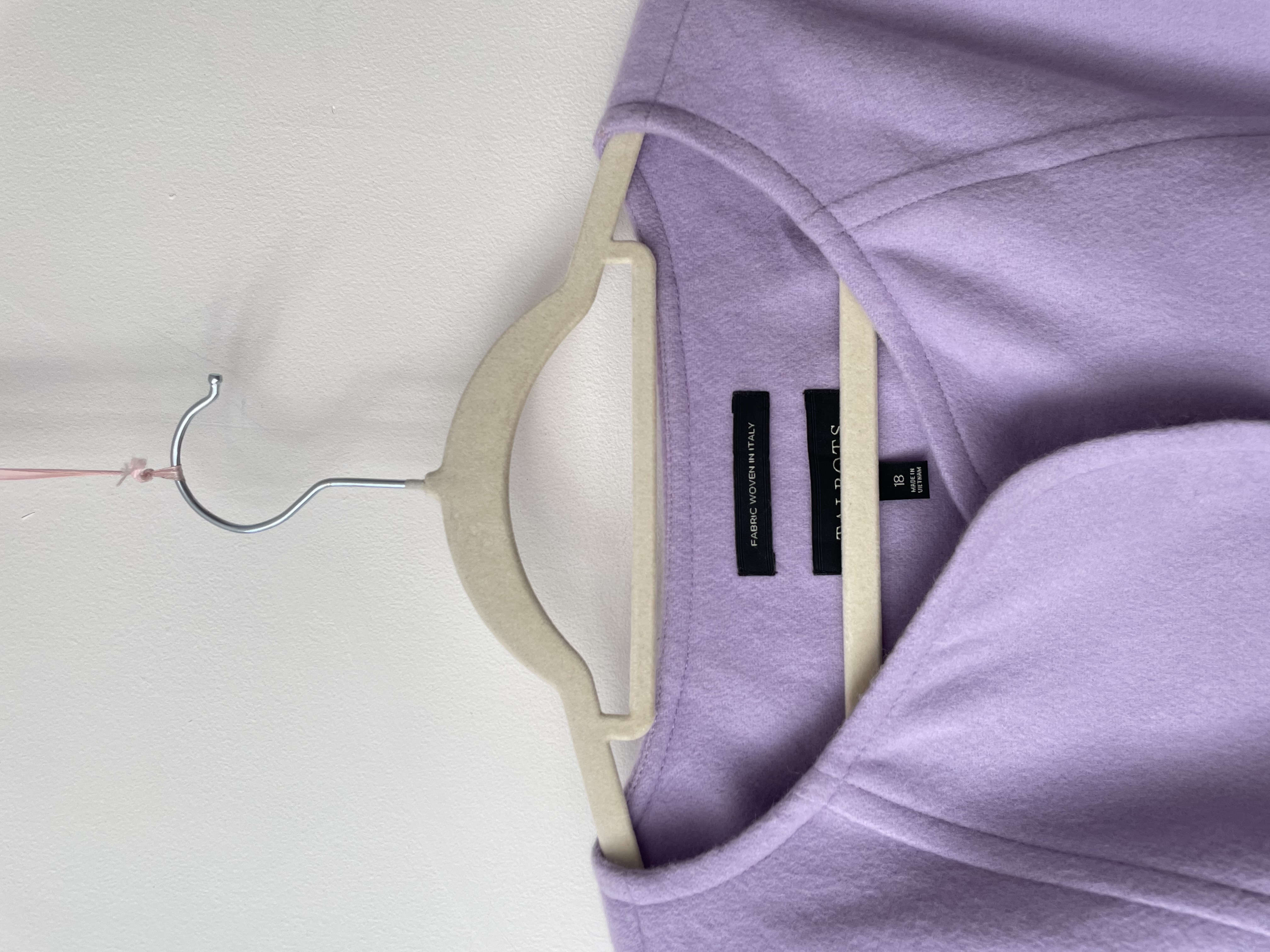 Abrigo lila lana. Talla: 18 (xl)  5