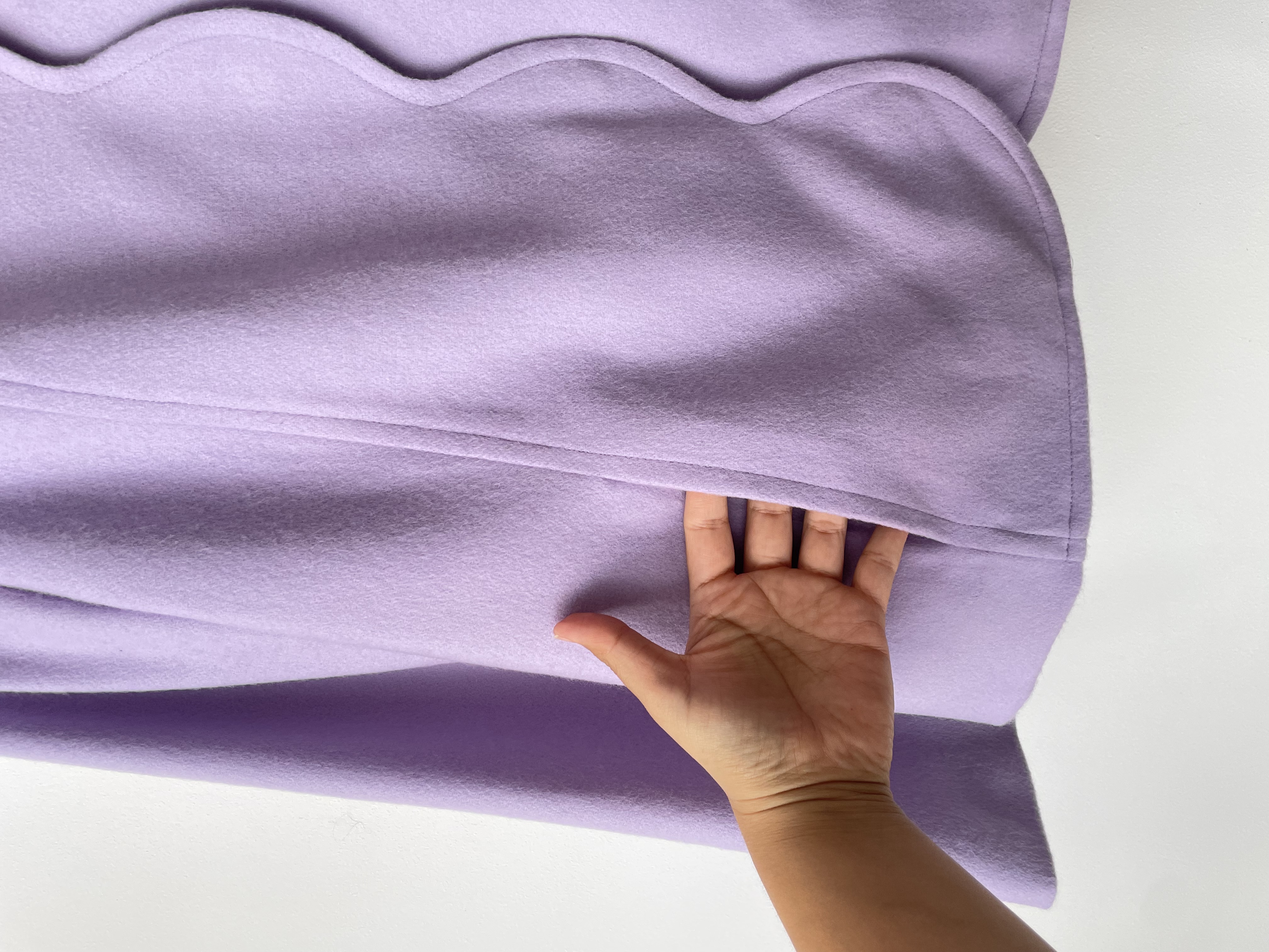 Abrigo lila lana. Talla: 18 (xl)  7