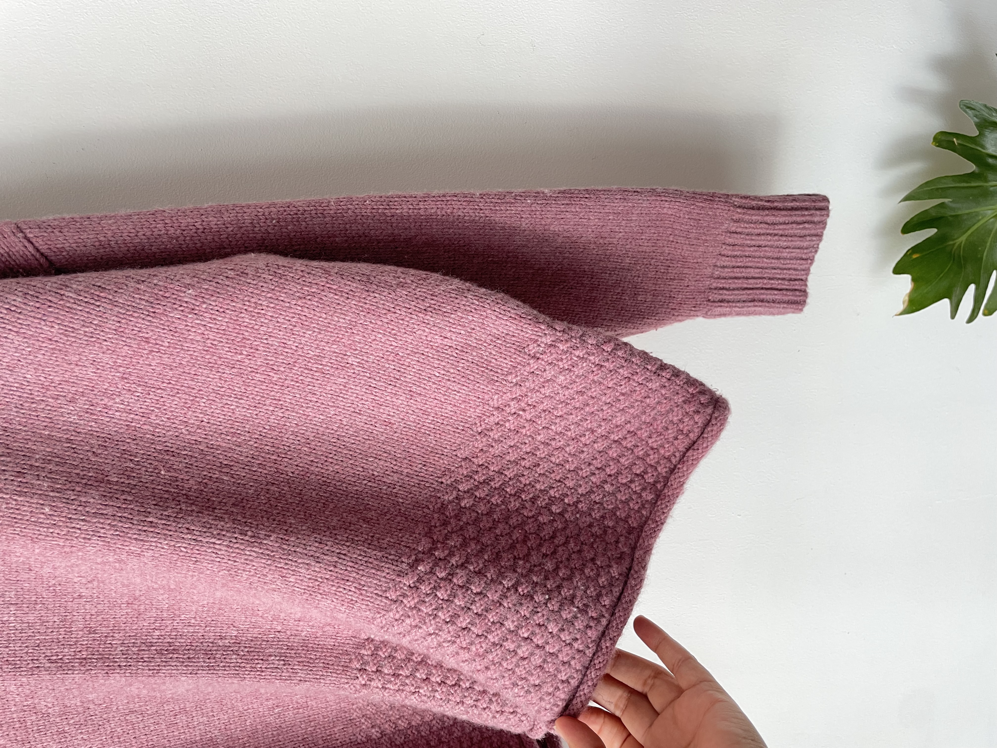 Sweater tortuga malva. Talla: L 3