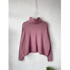 Sweater tortuga malva. Talla: L 1