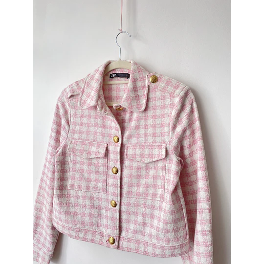 Chaqueta rosa. Talla: S