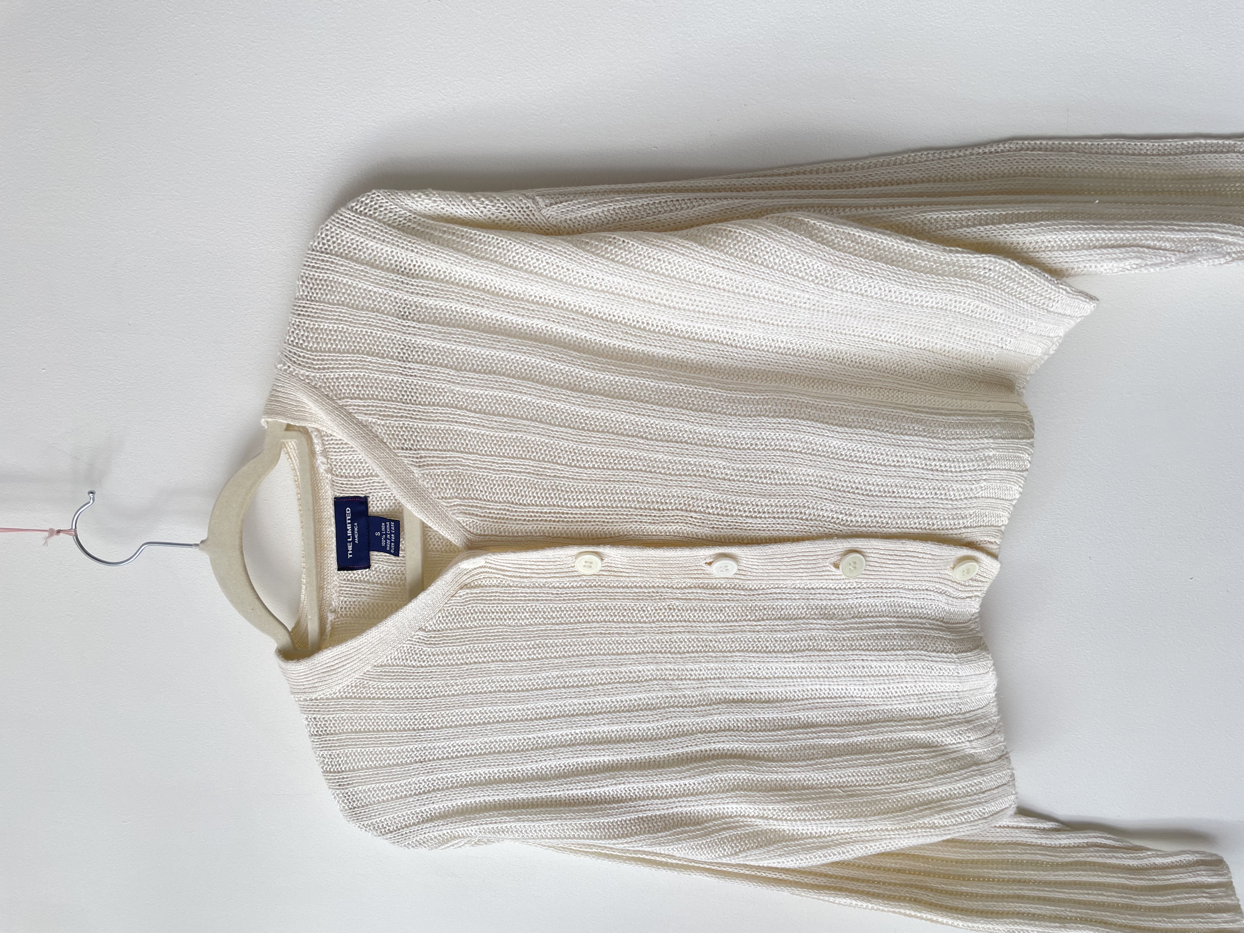 Cardigan lino. Talla: S holgado 2