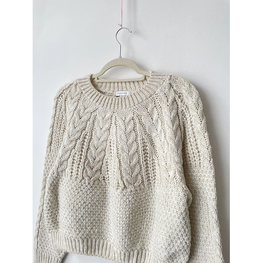 Sweater trenzado. Talla: S oversized 