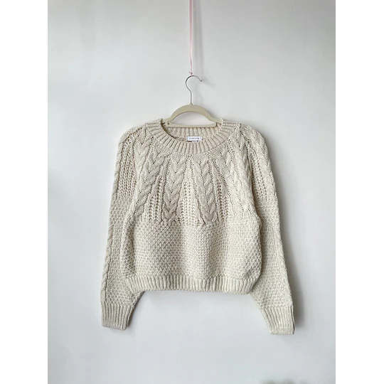 Sweater trenzado. Talla: S oversized 